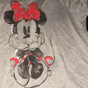 Grey shirt from Disney Minnie mouse